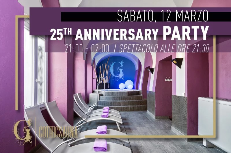GOTHICSAUNA festeggia i primi 25&nbsp;anni!